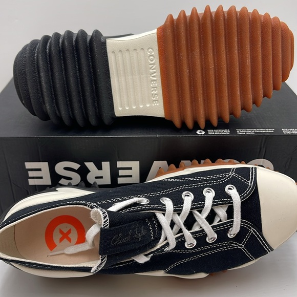 Converse Men’s RUN STAR MOTION OX
BLACK/WHITE/EGRET 172895C Platforms Sneakers - Picture 4 of 16